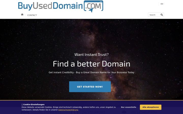 Screenshot of buyuseddomain.com