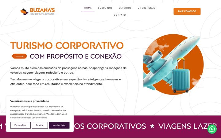 Snímek obrazovky buzanastravel.com.br