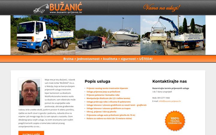Screenshot of buzanic-prijevoz.hr