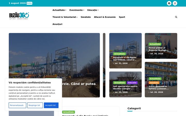 Screenshot of buzau360.ro