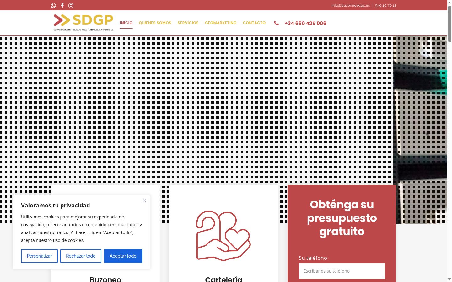 Screenshot van de toestemmingsbanner zoals getoond vóór enige interactie