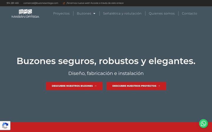 Screenshot of buzonesortega.com