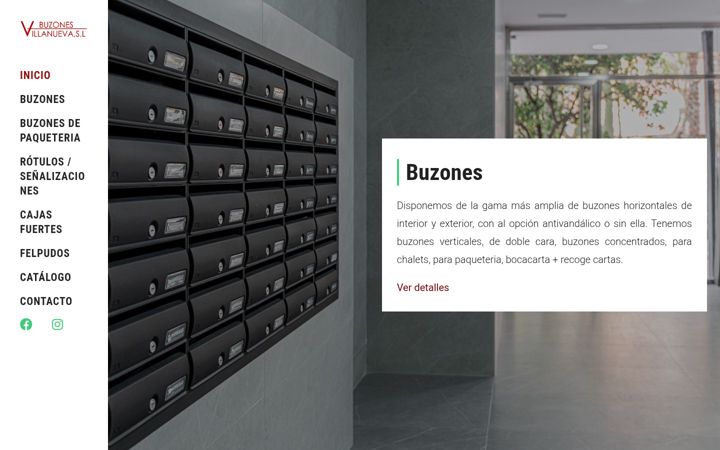 Screenshot of buzonesvillanuevasl.com