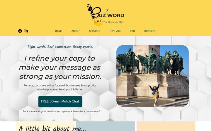 Screenshot of buzwordink.com