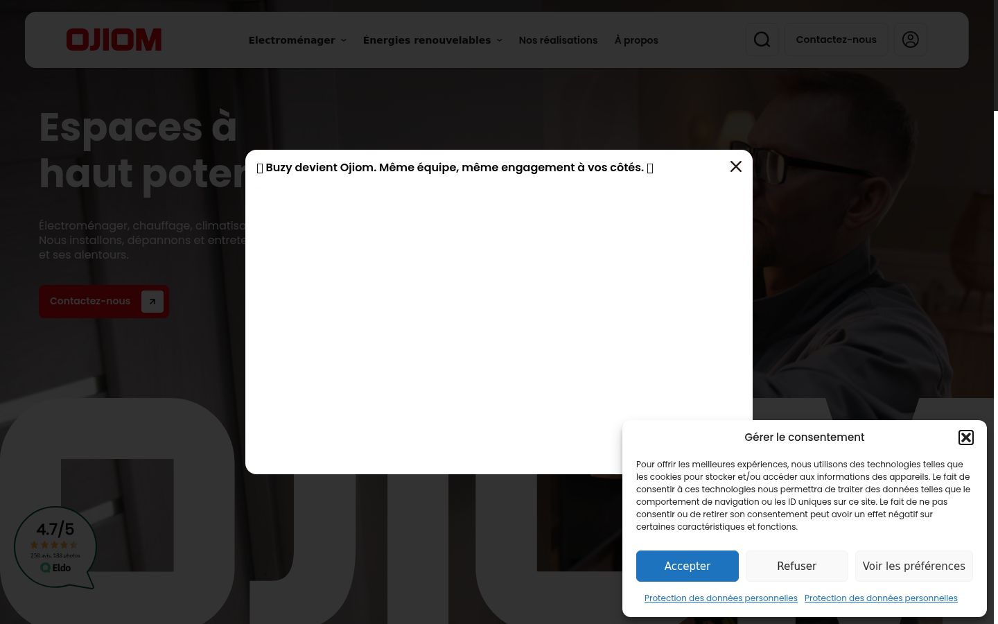 Snímka obrazovky banera súhlasu zobrazeného pred akoukoľvek interakciou