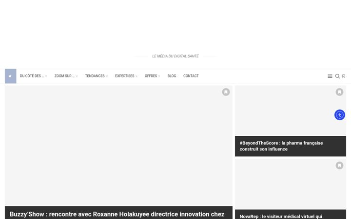 Screenshot of buzz-esante.fr