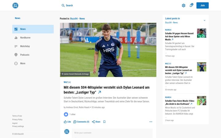 Screenshot of buzz04.de