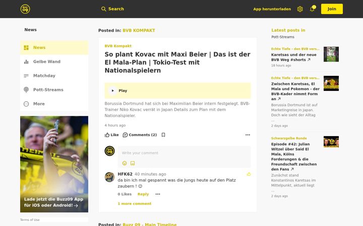Screenshot of buzz09.de