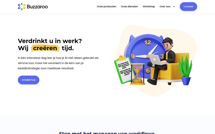 Screenshot of buzzaroo.io