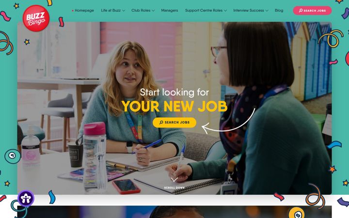 Screenshot of buzzbingojobs.com