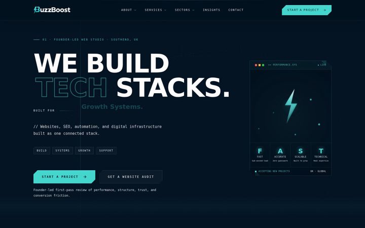 Screenshot of buzzboost.co.uk