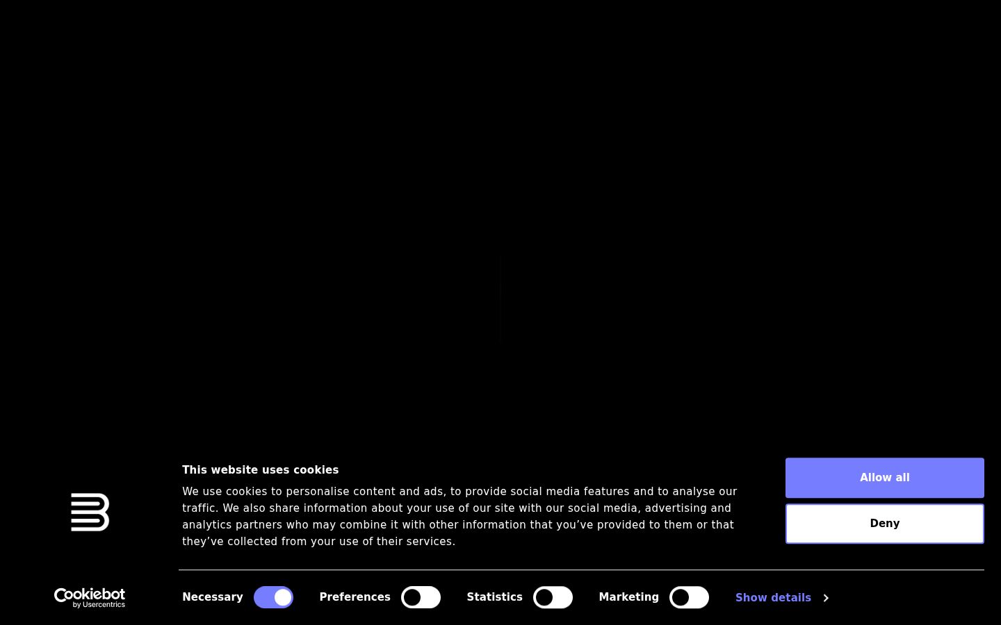 Screenshot του banner συγκατάθεσης που εμφανίστηκε πριν από οποιαδήποτε αλληλεπίδραση