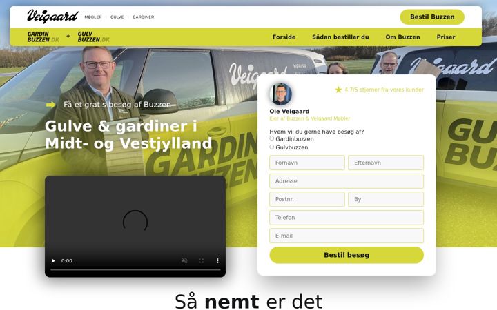 Screenshot of buzzen.dk