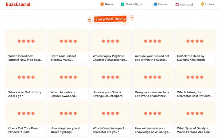 Screenshot of buzzf.social