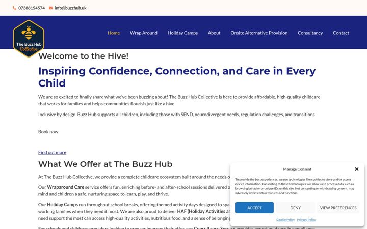 Screenshot of buzzhub.uk
