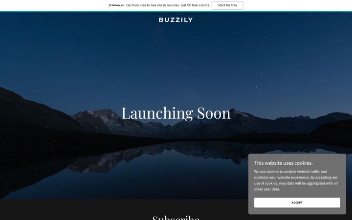 Screenshot of buzzily.com