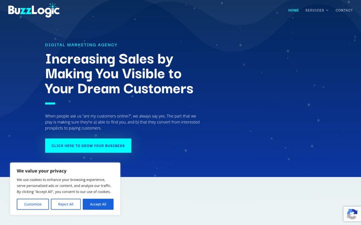 Screenshot of buzzlogic.co.uk