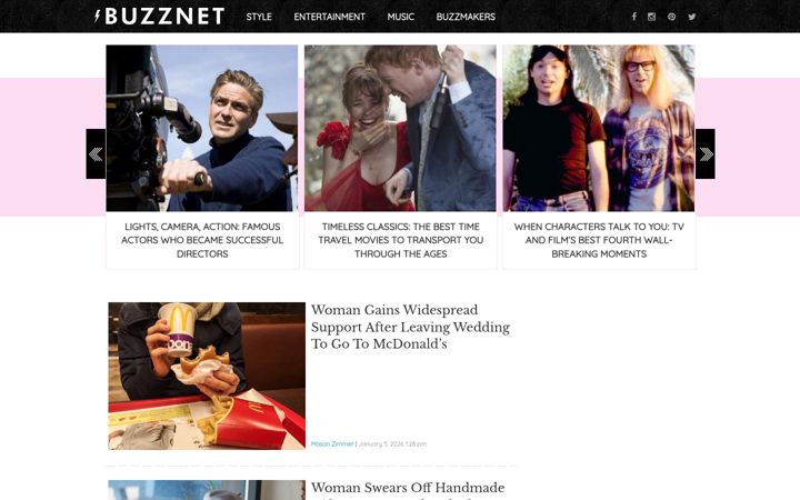 Snímek obrazovky buzznet.com