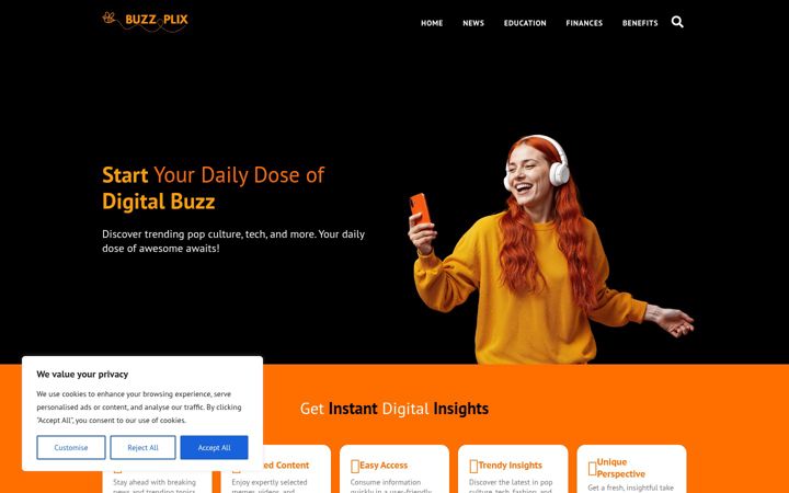 Screenshot of buzzplix.com