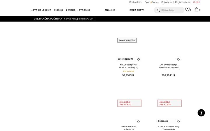 Screenshot of buzzsneakers.si