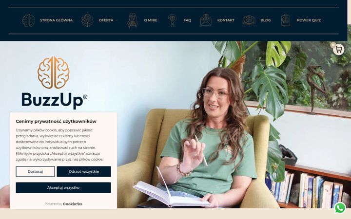 Screenshot of buzzupwithme.com