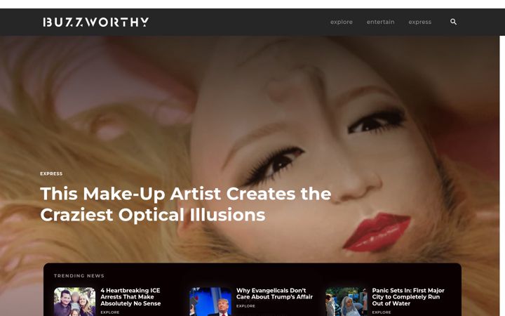 Screenshot of buzzworthy.com