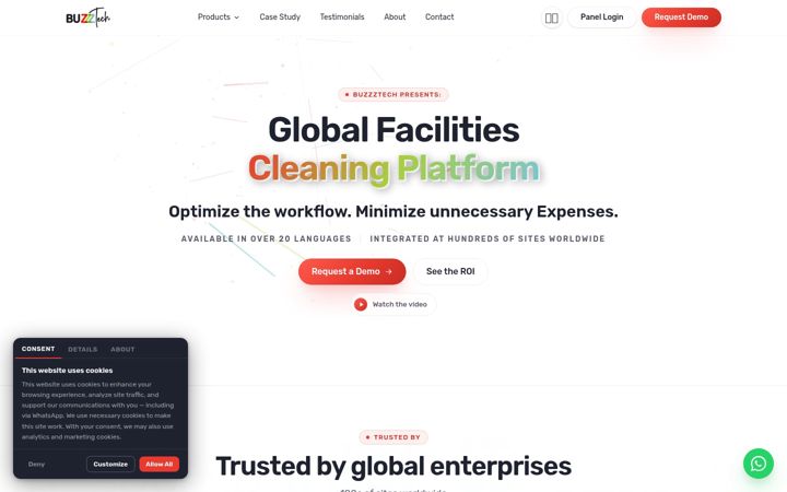 Screenshot of buzzztech.com