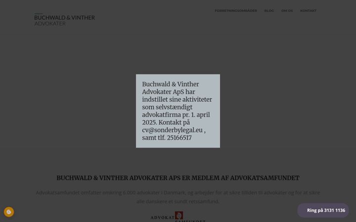 Captura de ecrã de bv-advokater.dk