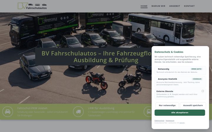 Screenshot of bv-fahrschulautos.de