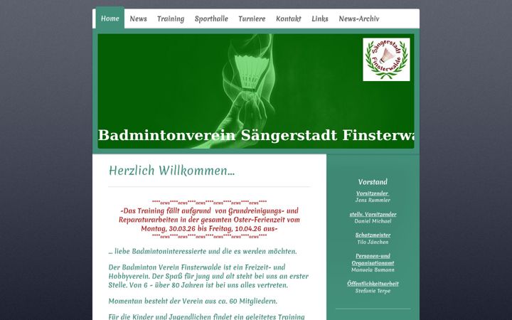 Screenshot of bv-finsterwalde.de