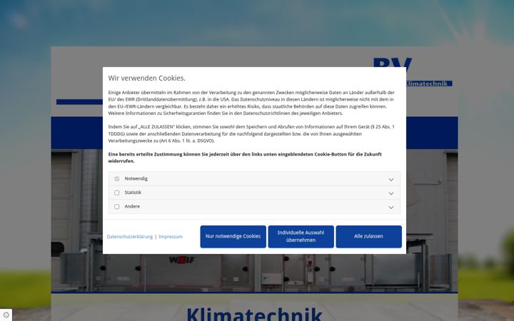 Screenshot of bv-kaelte.de