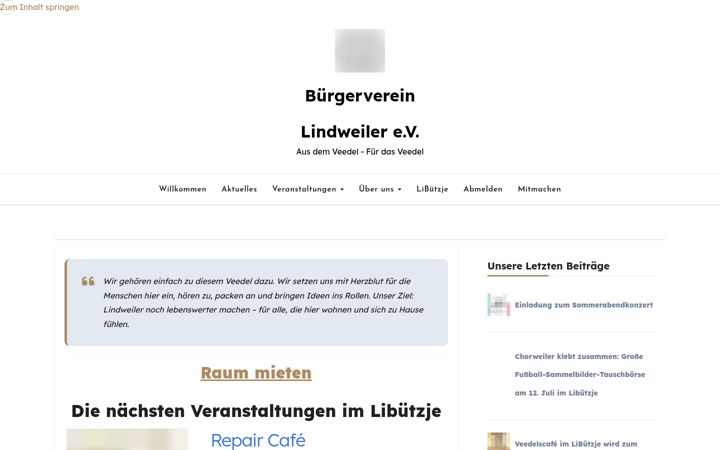 Screenshot of bv-lindweiler.de