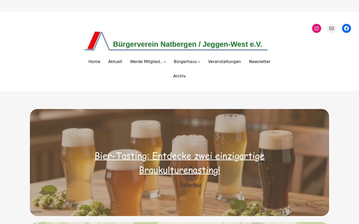 Screenshot of bv-natbergen.de