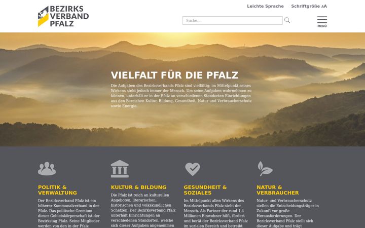 Skjámynd af bv-pfalz.de