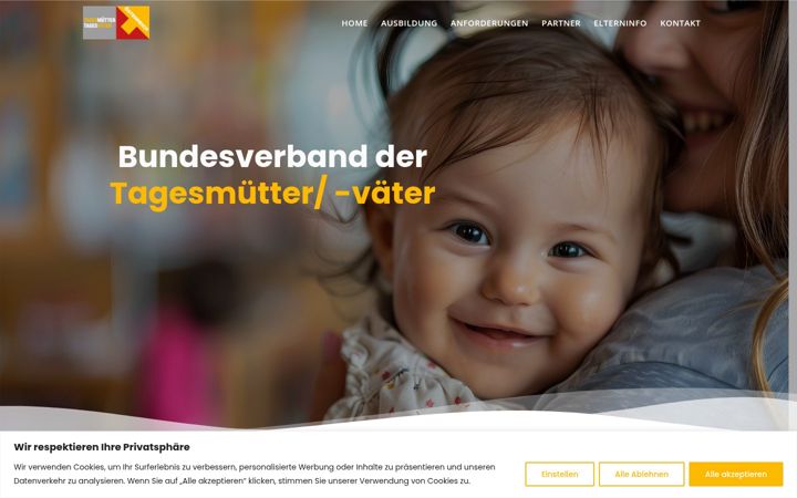 Screenshot of bv-tagesmutter-vater.at