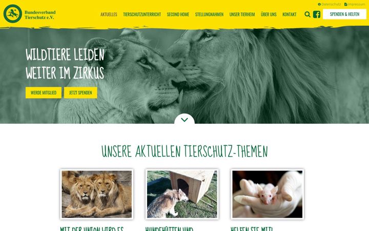 Screenshot of bv-tierschutz.de