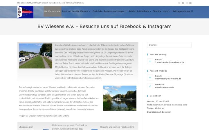 Screenshot of bv-wiesens.de