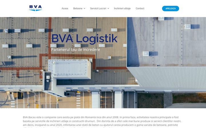 Screenshot of bva-logistik.ro