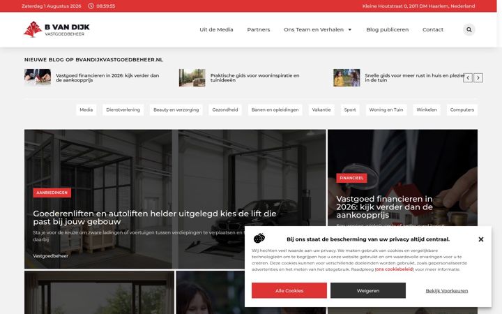 Screenshot of bvandijkvastgoedbeheer.nl