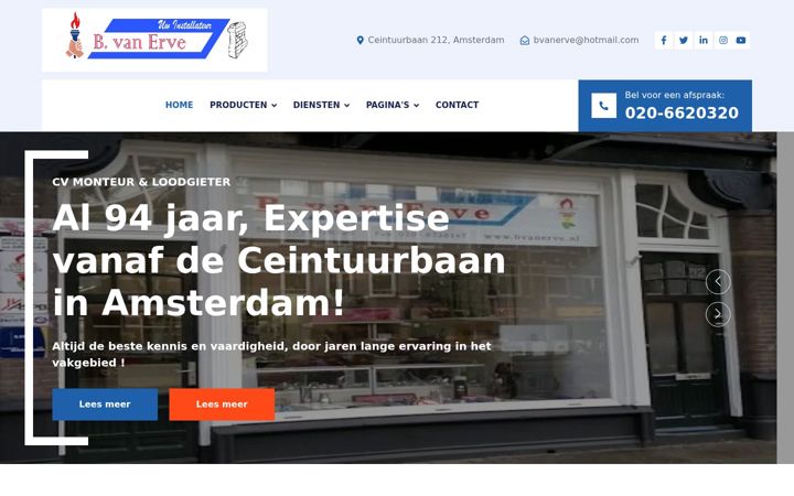 Screenshot of bvanerve.nl