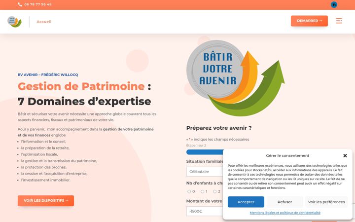 Screenshot of bvavenir.fr