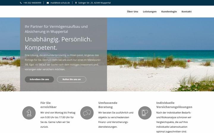 Screenshot of bvb-schulz.de