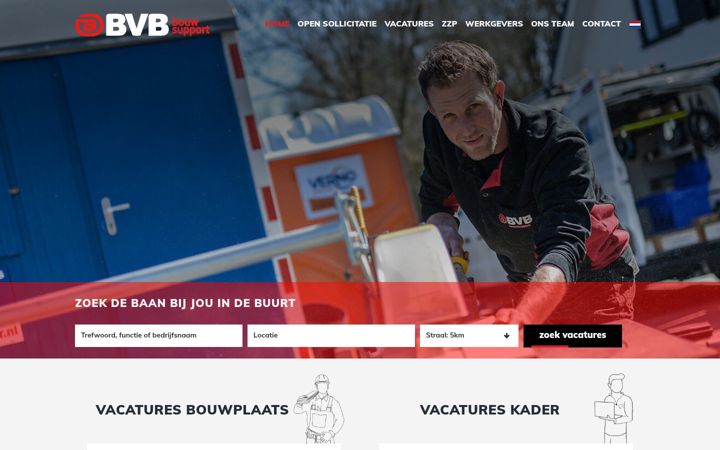 Screenshot of bvbbouwsupport.nl
