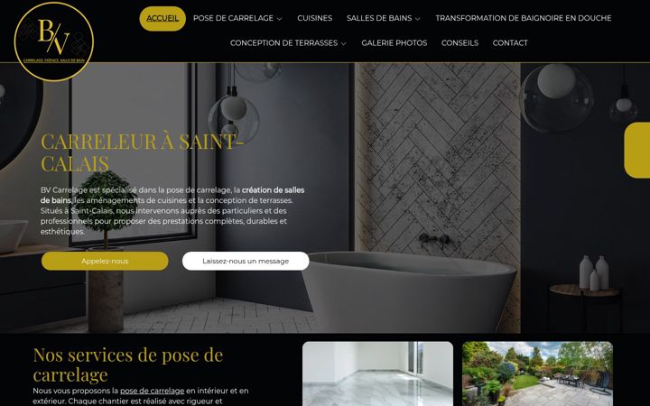 Screenshot of bvcarrelage.fr