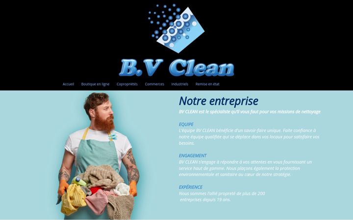 Screenshot of bvclean.fr