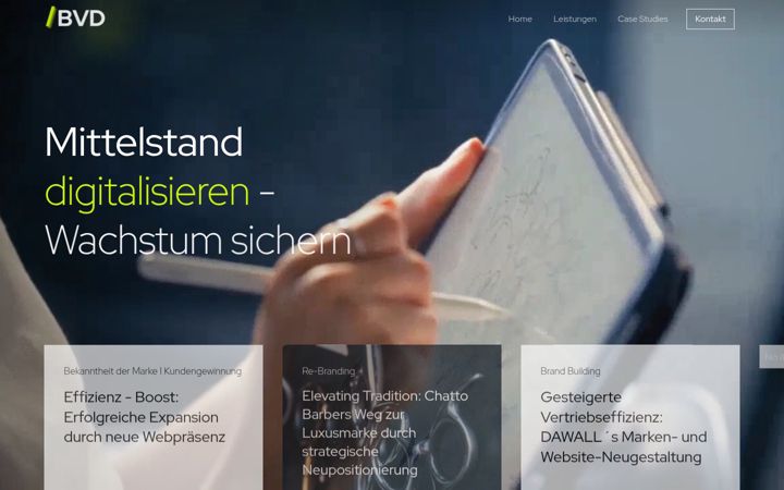 Screenshot of bvd-consulting.com