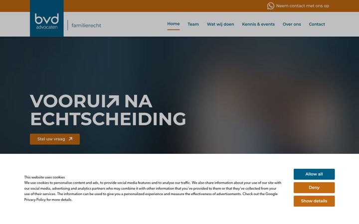 Ekrano kopija bvd-familierecht.nl