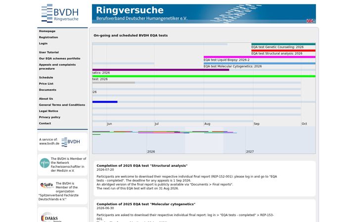 Ekrano kopija bvdh-ringversuche.de
