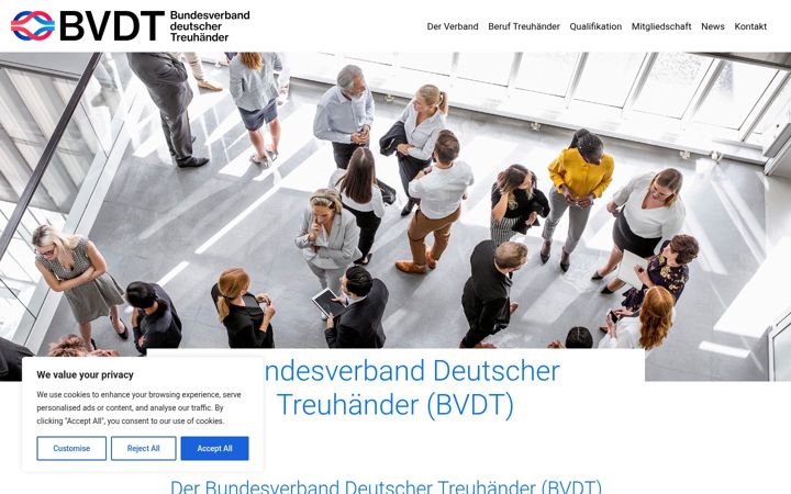 Screenshot of bvdt.org