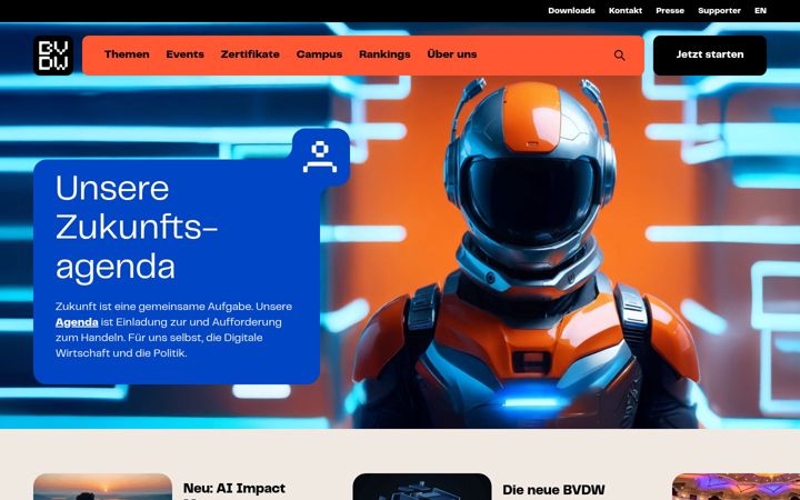 Screenshot van bvdw.org